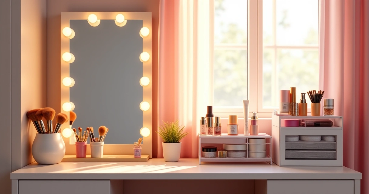 Lighted Makeup Mirrors Vs Makeup Organizers