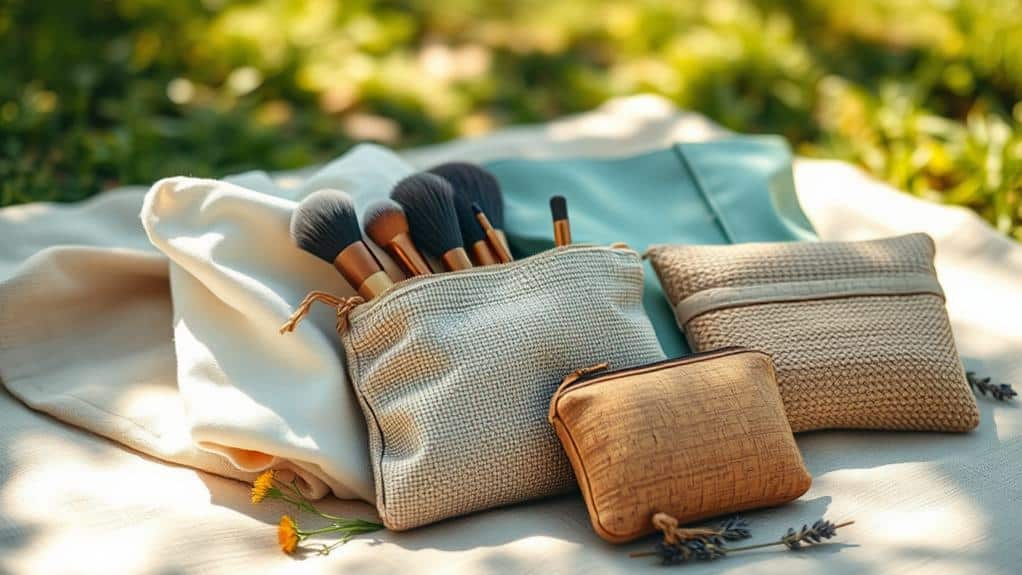 sustainable picnic beauty bags